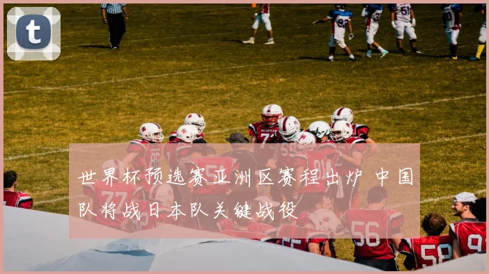 世界杯预选赛亚洲区赛程出炉 中国队将战日本队关键战役